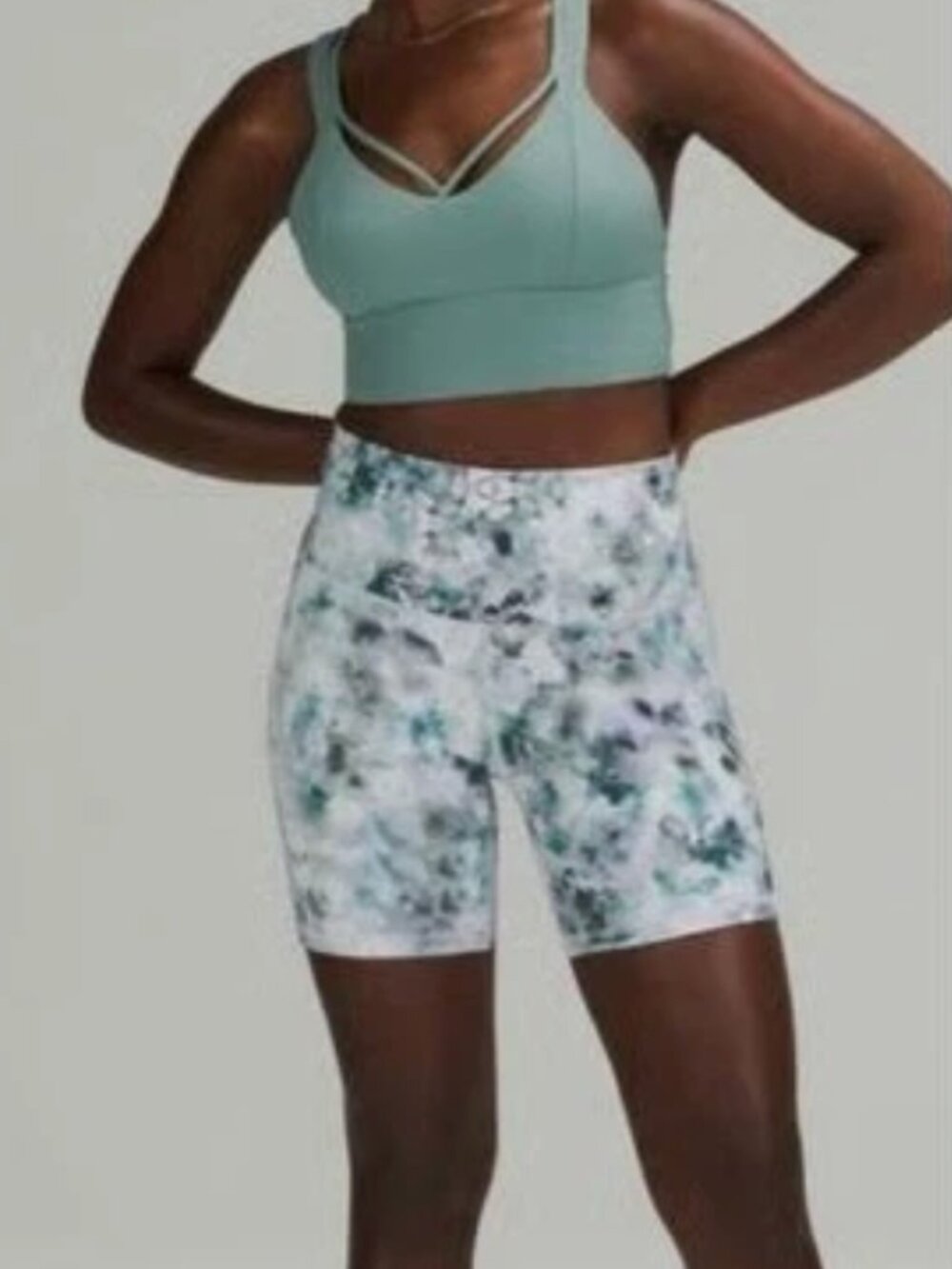 Lululemon Align High Rise 6" Bike‎ Shorts Kaleidofloral Multi Print Athletic 0